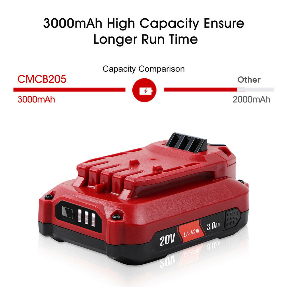 20V Battery for Craftsman V20 CMCB202 CMCB204 CMCB206 20V Battery for Craftsman V20 CMCB202 CMCB204 CMCB206
